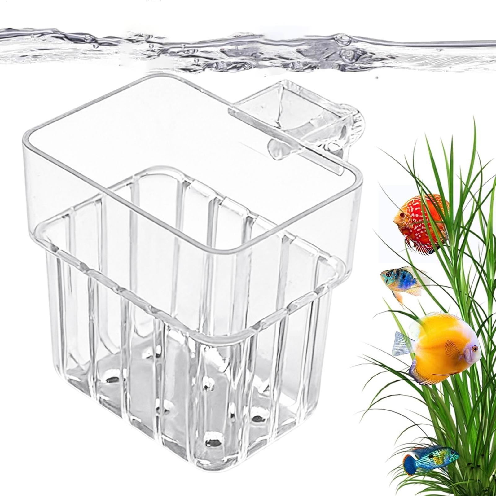 Aquarium Plant Rings - Transparent Hangable Aquarium Plant Holder Pot