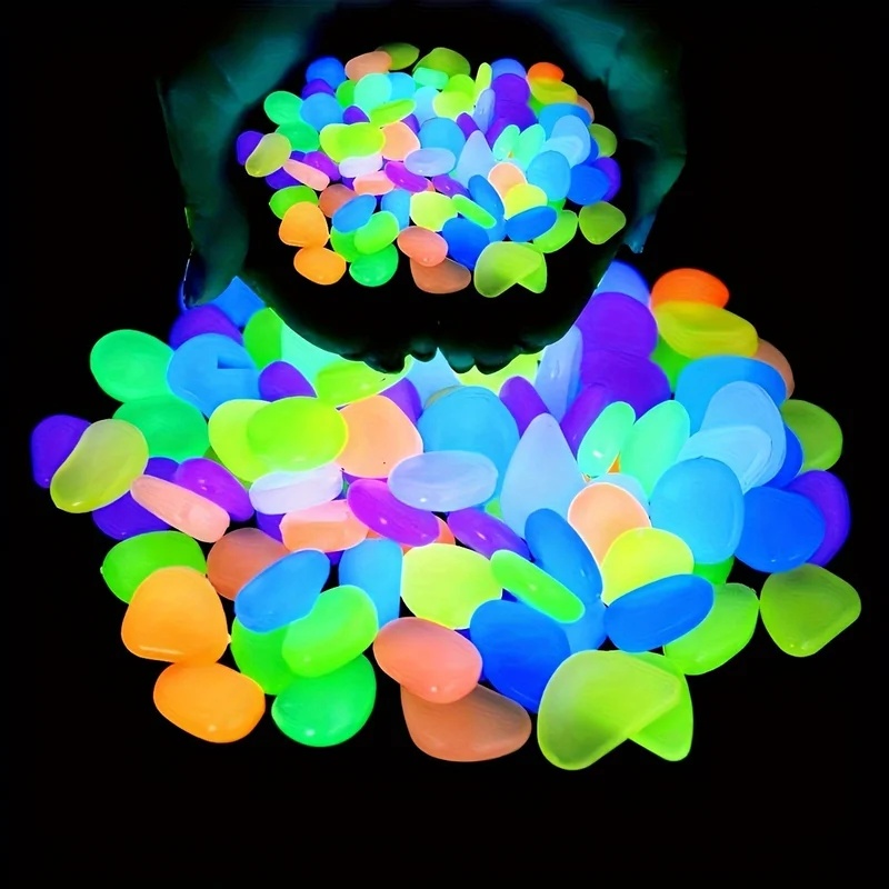 Aquarium Planted Plants - 50-200pcs Glow in The Dark Pebbles