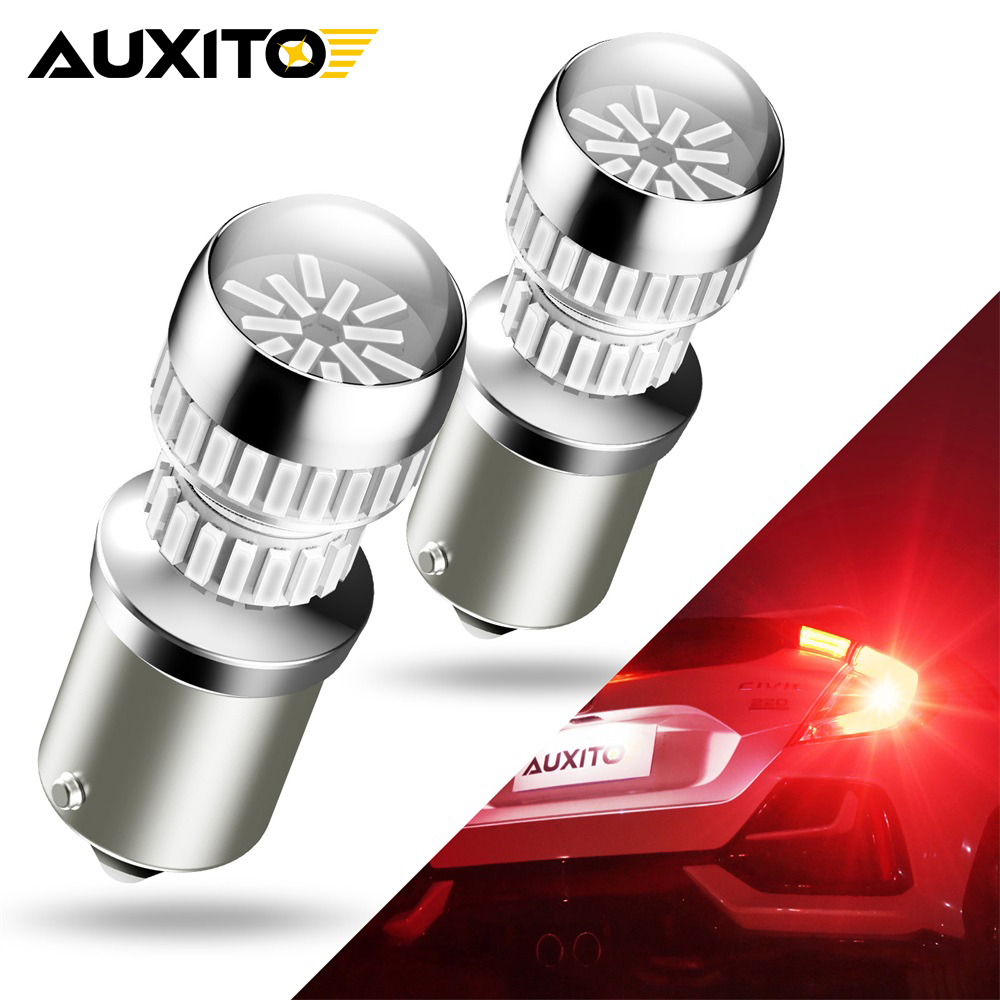 AUXITO 2Pcs 1156 P21W Ba15s LE - Ludwigia Super Red ulasan dan harga