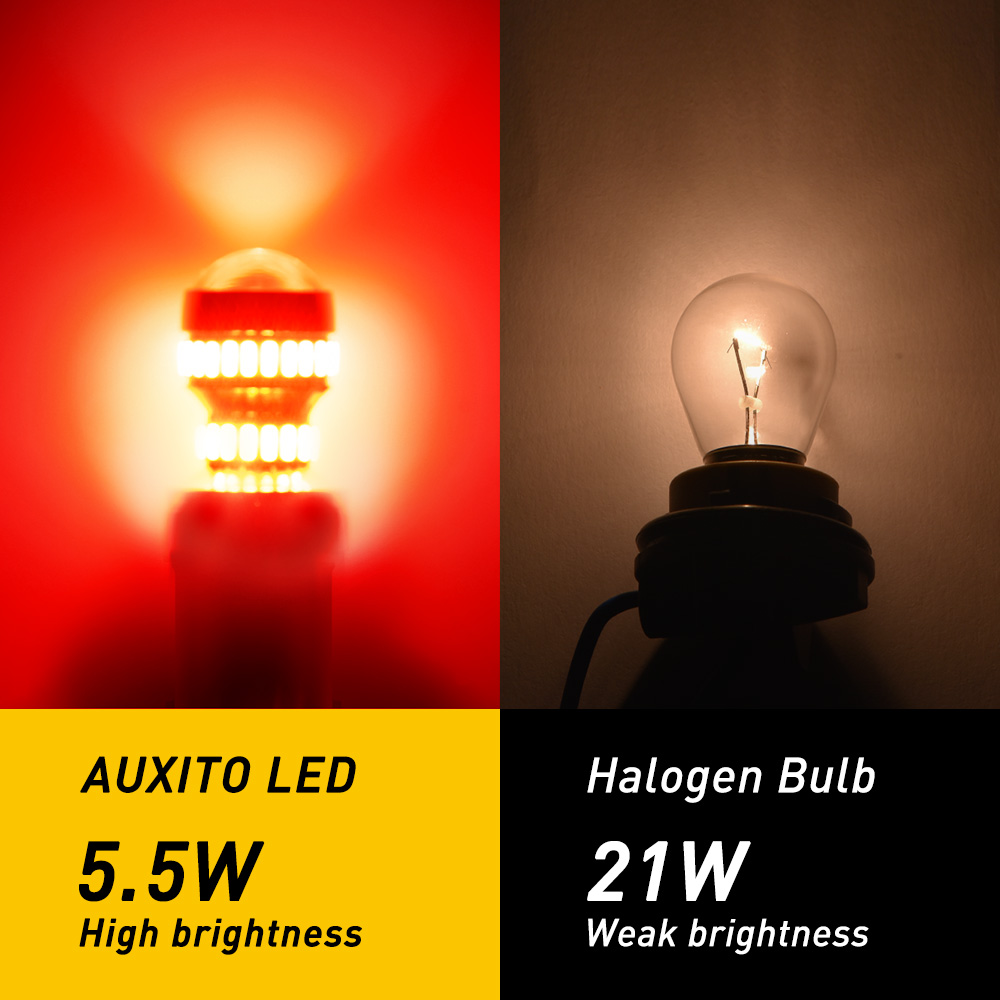 AUXITO 2Pcs 1156 P21W Ba15s LE - Ludwigia Super Red ulasan dan harga