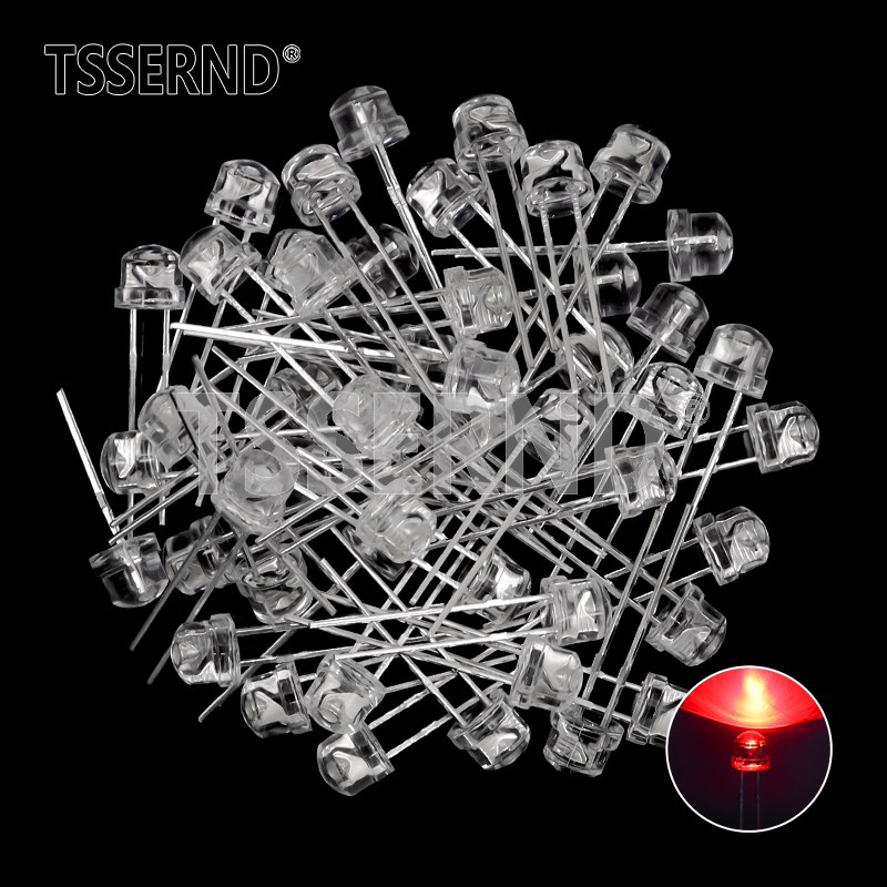 50pcs 5mm Straw Hat LED Super  - Ludwigia Super Red ulasan dan harga