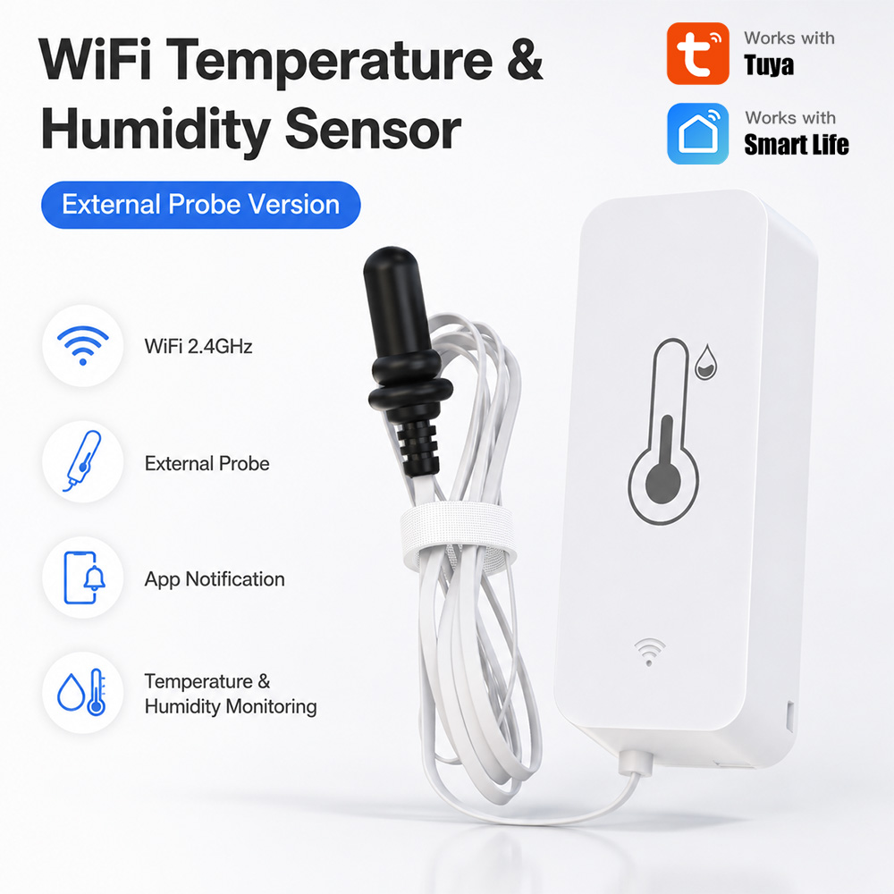 Tuya WiFi Temperature Humidity - Aquarium Planted Plants ulasan dan harga
