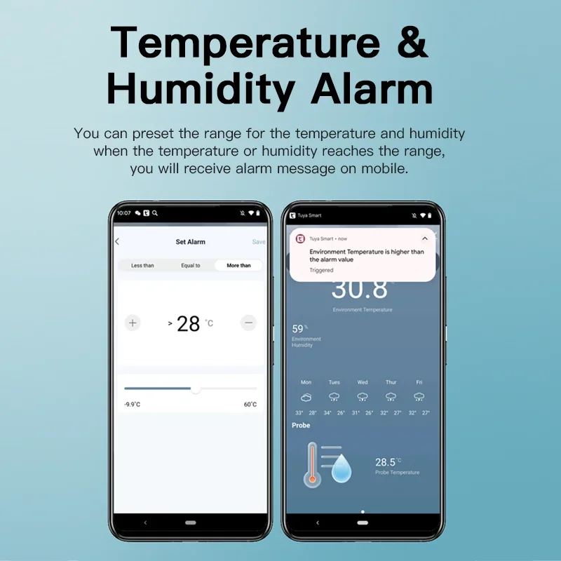 Tuya WiFi Temperature Humidity - Aquarium Planted Plants ulasan dan harga