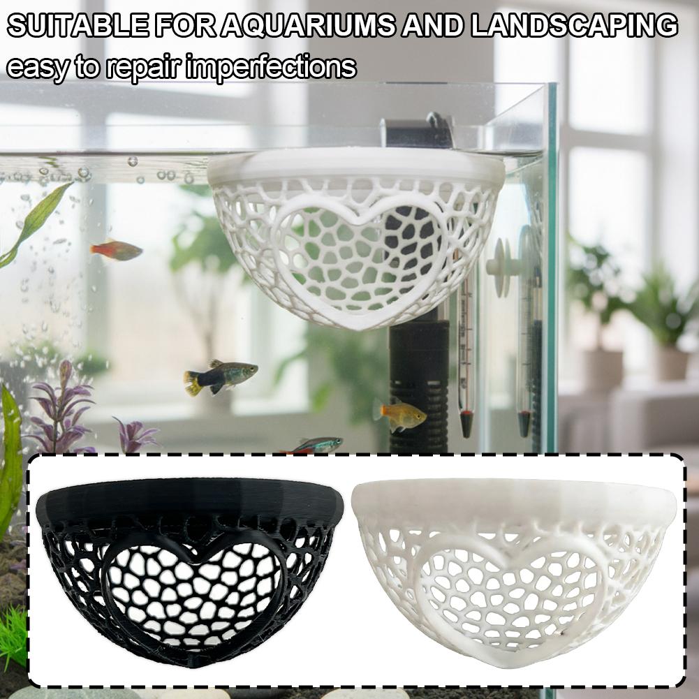 Heart-Shaped Aquarium Hideaway - Planted Aquarium Without Fish ulasan dan harga