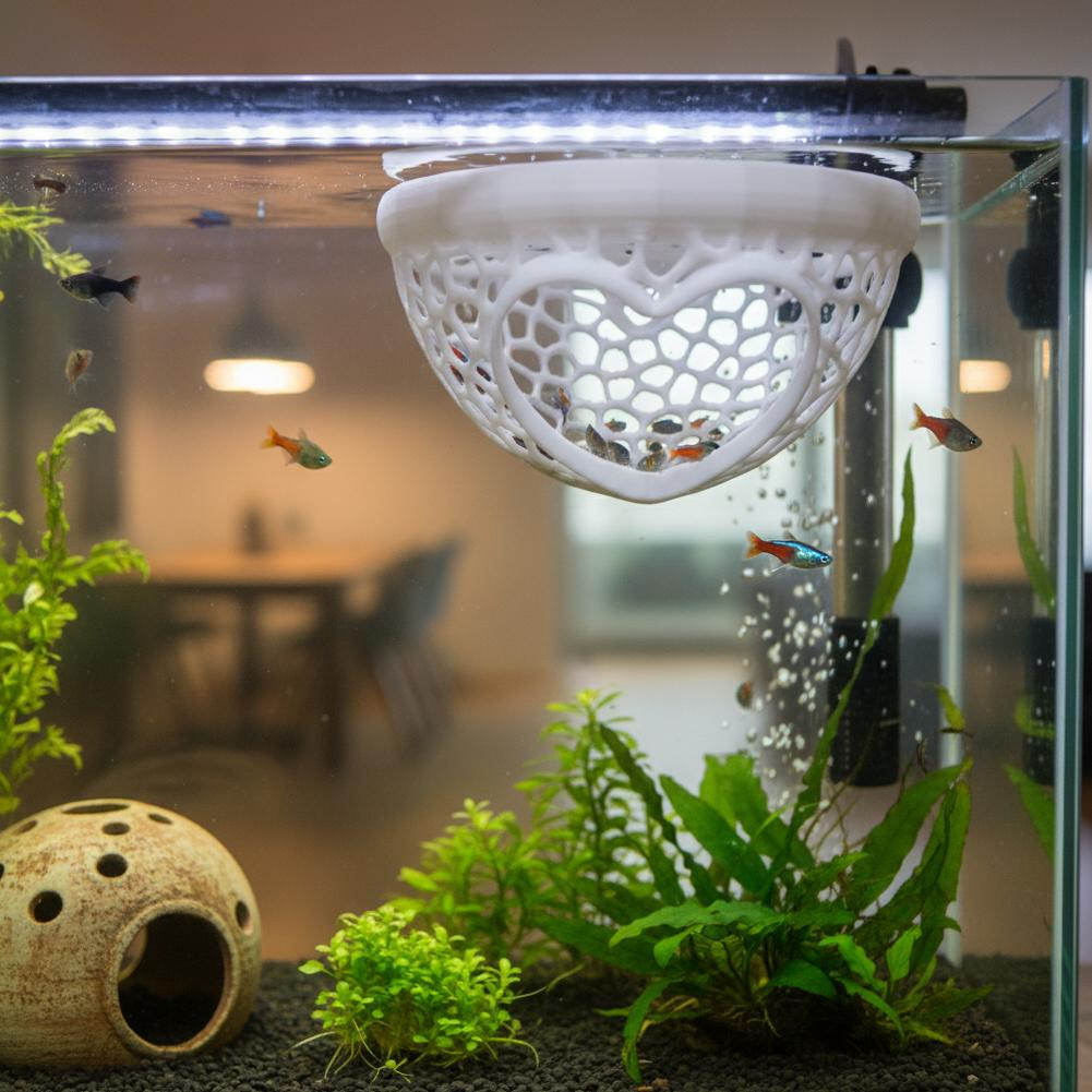 Heart-Shaped Aquarium Hideaway - Planted Aquarium Without Fish ulasan dan harga