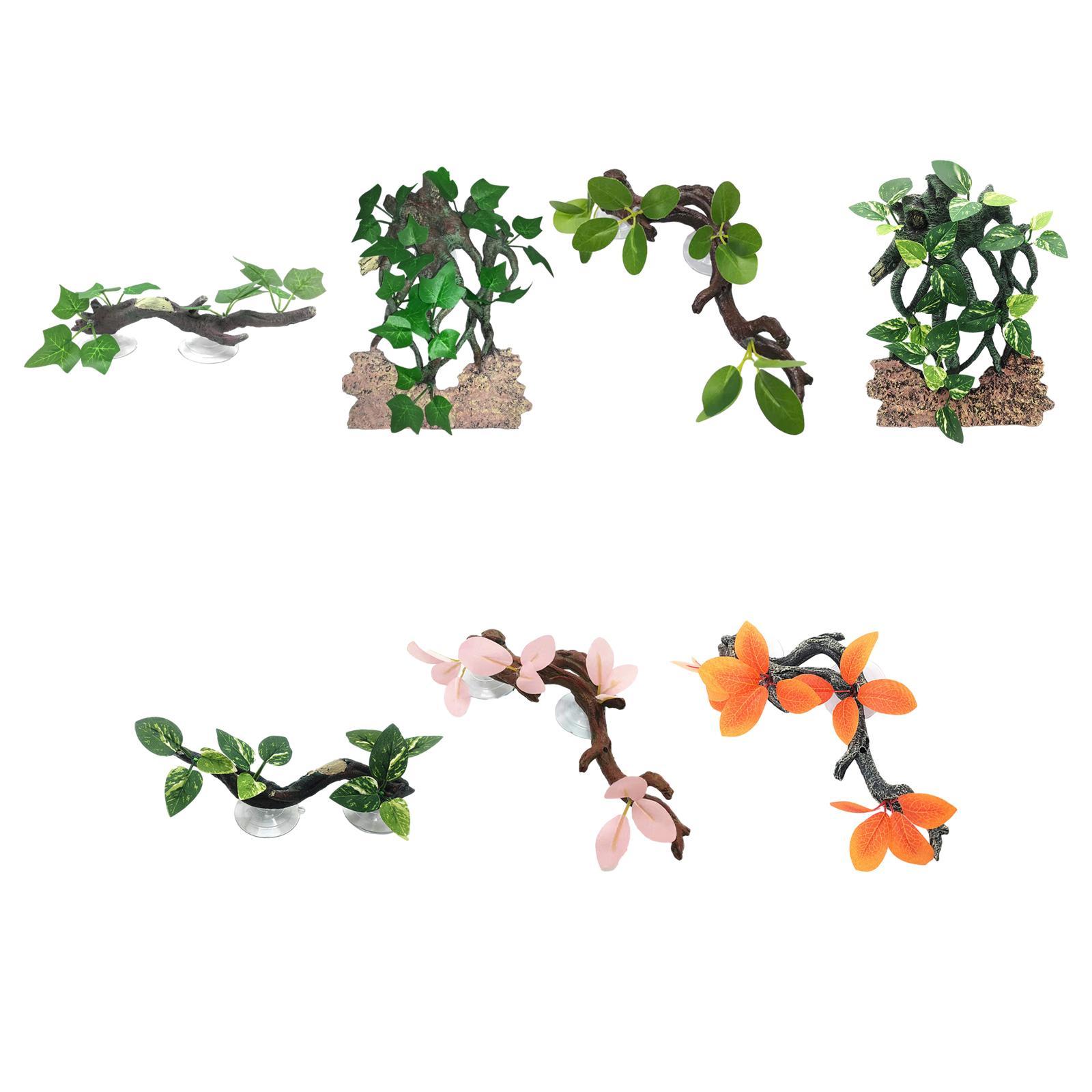 Gecko Plant Ornament Aquarium  - Aquarium Planted Background ulasan dan harga