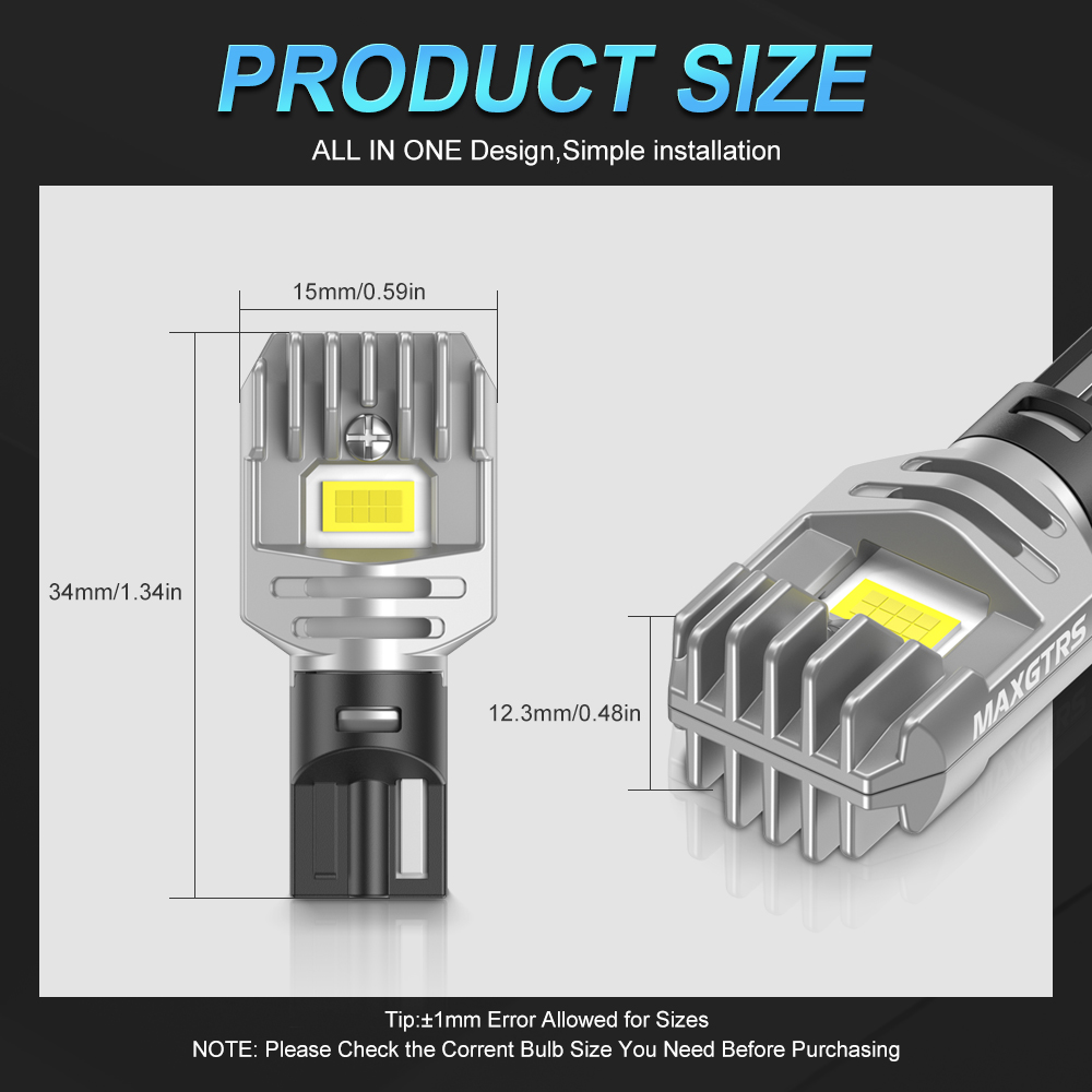 2x 2000LM Canbus T15 T16 LED R - Ludwigia Super Red ulasan dan harga