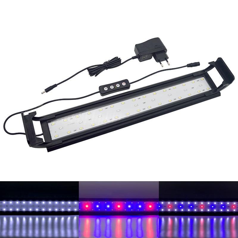 Aquarium LED Light for 16-64CM - Aquarium Plant Growing ulasan dan harga