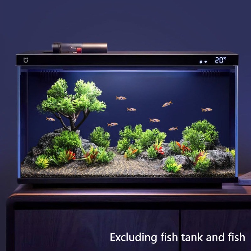 Fish Tank Decoration Simulatio - Planted Aquarium With Rocks ulasan dan harga