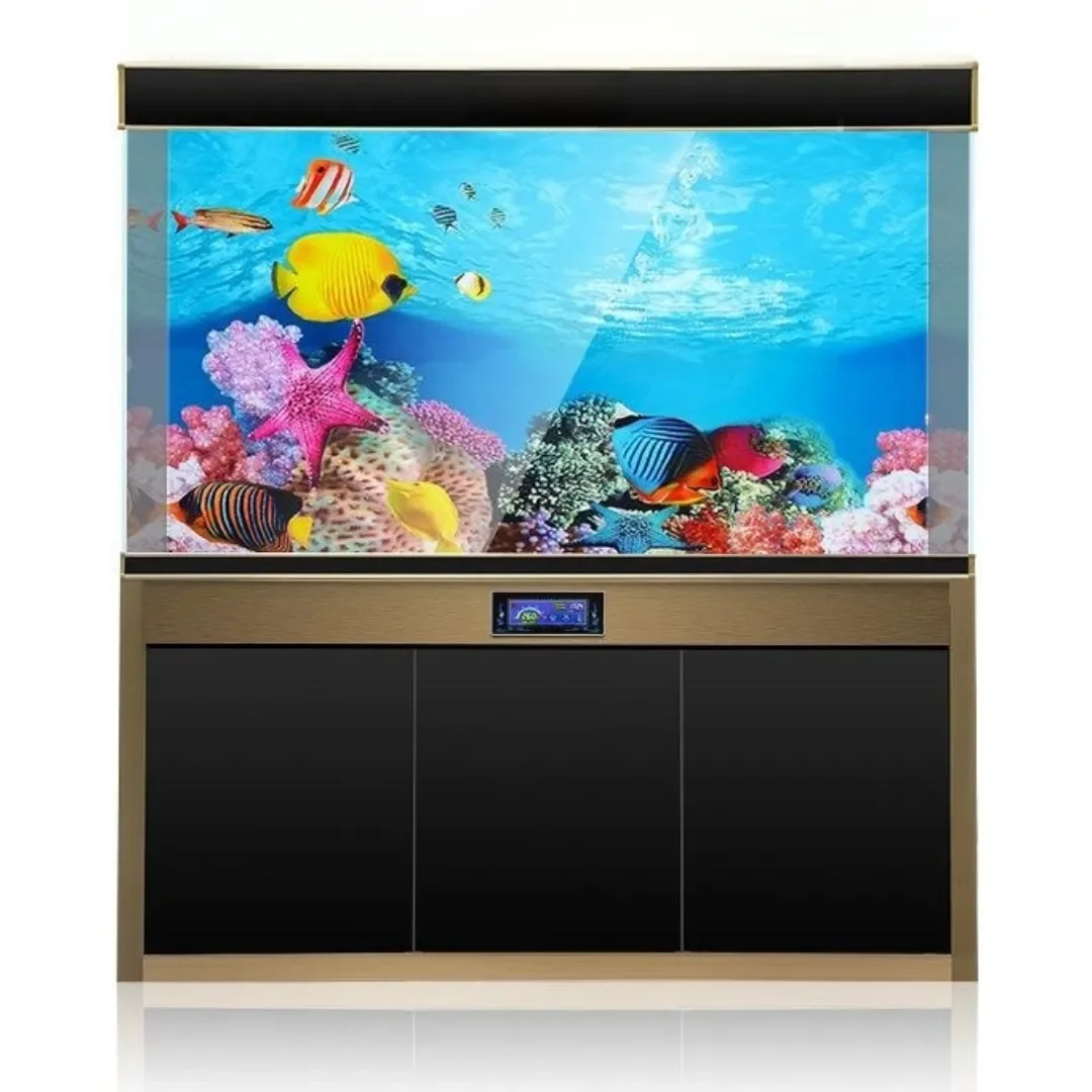 Background Aquarium 3D Sticker - Aquarium Planted Background ulasan dan harga