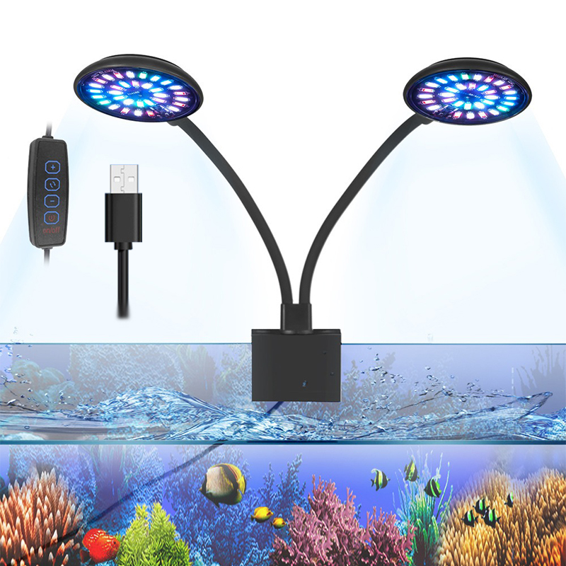 USB Aquarium LED Light Fish Ta - Aquarium Plant Growing ulasan dan harga