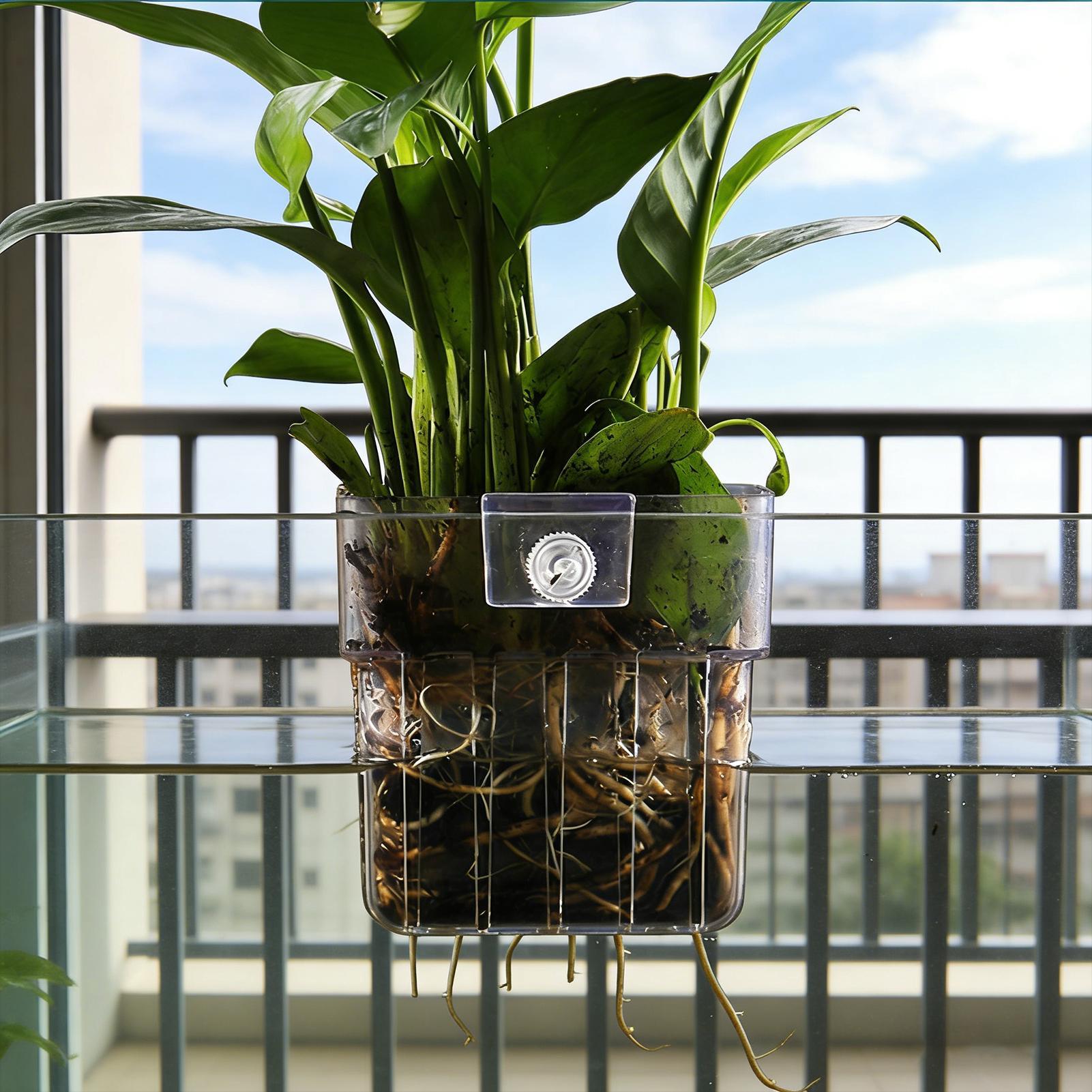 Transparent Hangable Aquarium  - Aquarium Plant Rings ulasan dan harga