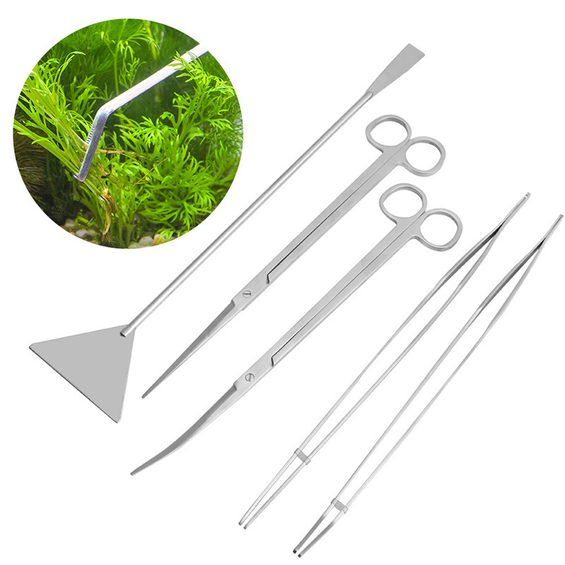 3/5Pcs/Set Aquarium Cleaning T - Planted Aquarium Tool Kit ulasan dan harga