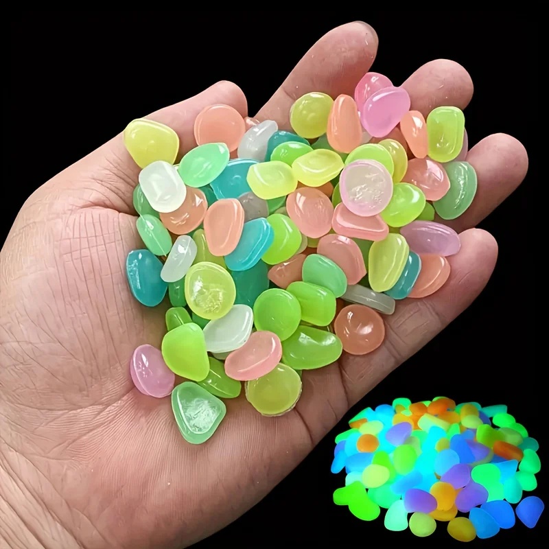 50-200pcs Glow in The Dark Peb - Aquarium Planted Plants ulasan dan harga