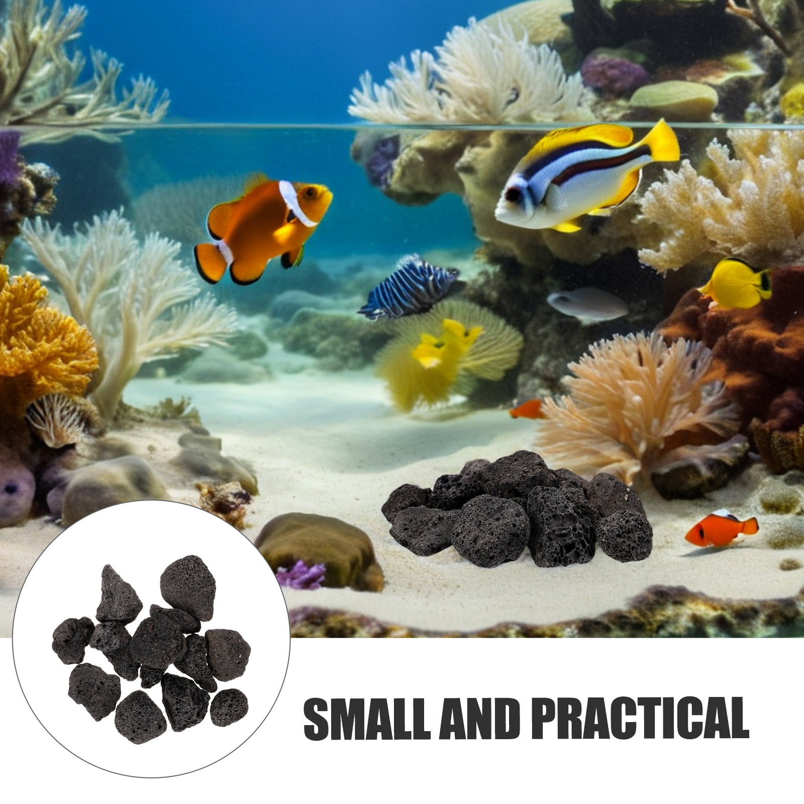 1Pack Volcanic Stone Decoratio - Planted Aquarium With Rocks ulasan dan harga