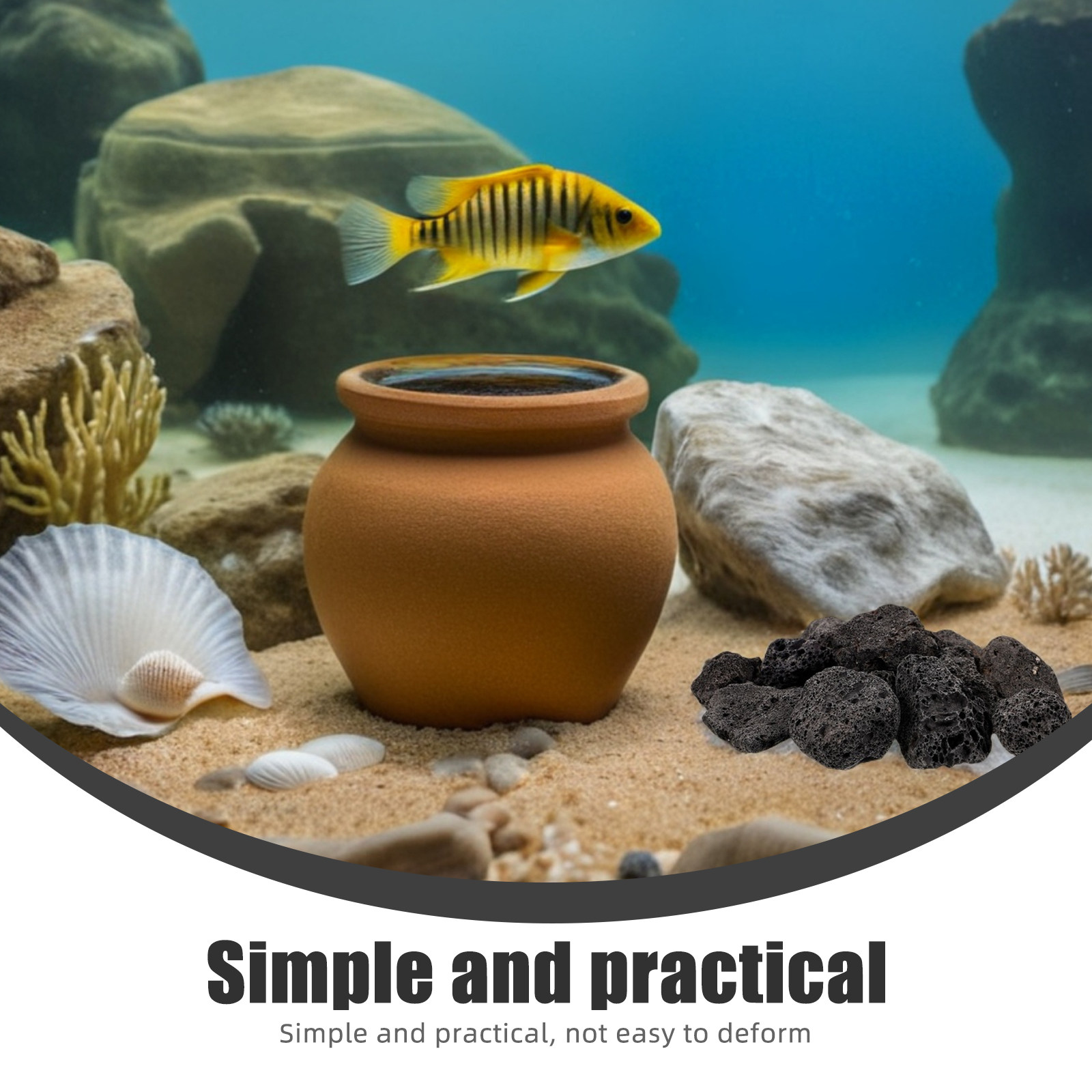 1Pack Volcanic Stone Decoratio - Planted Aquarium With Rocks ulasan dan harga