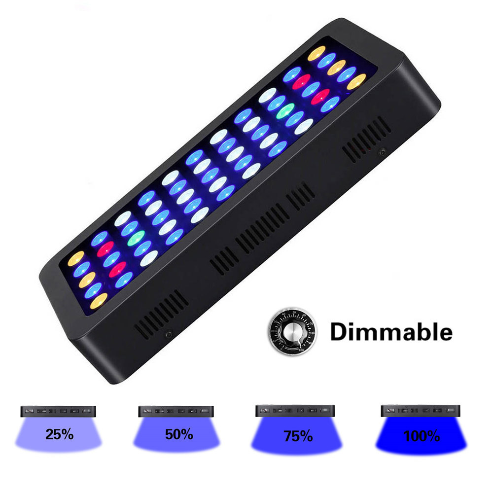 165W LED Aquariums Light Dimma - Aquarium Plant Growing ulasan dan harga