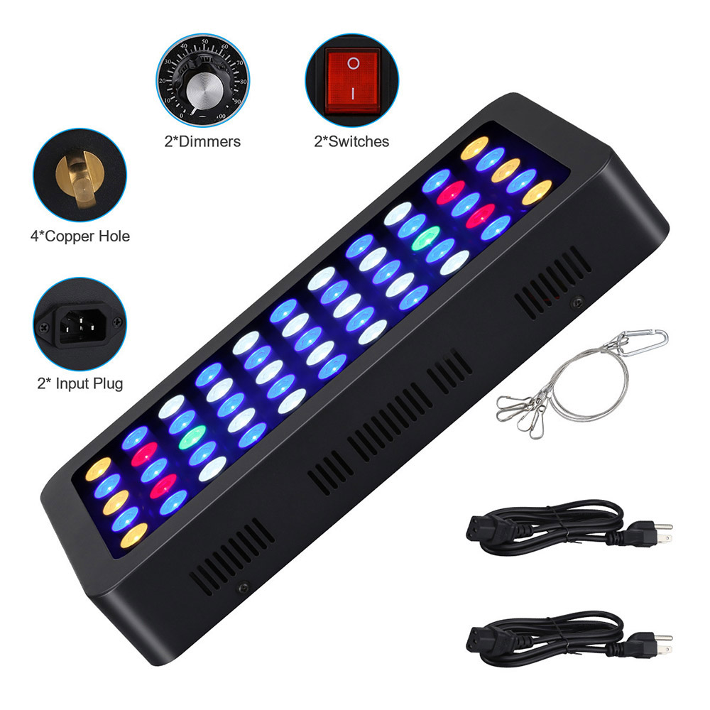 165W LED Aquariums Light Dimma - Aquarium Plant Growing ulasan dan harga