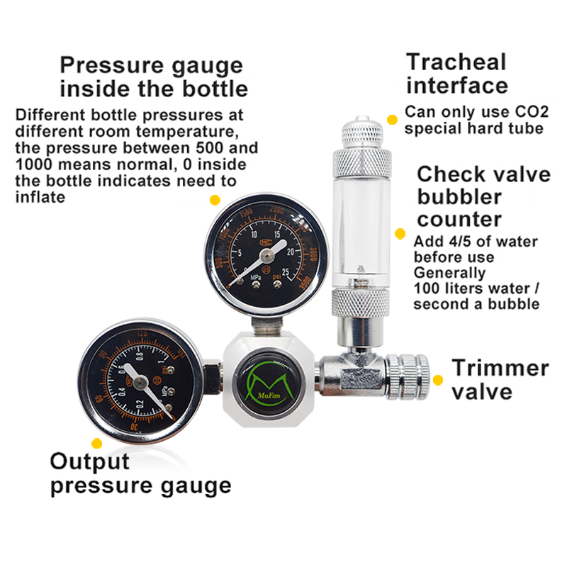 Aquarium CO2 Regulator Magneti - Aquarium Plant Delivery ulasan dan harga