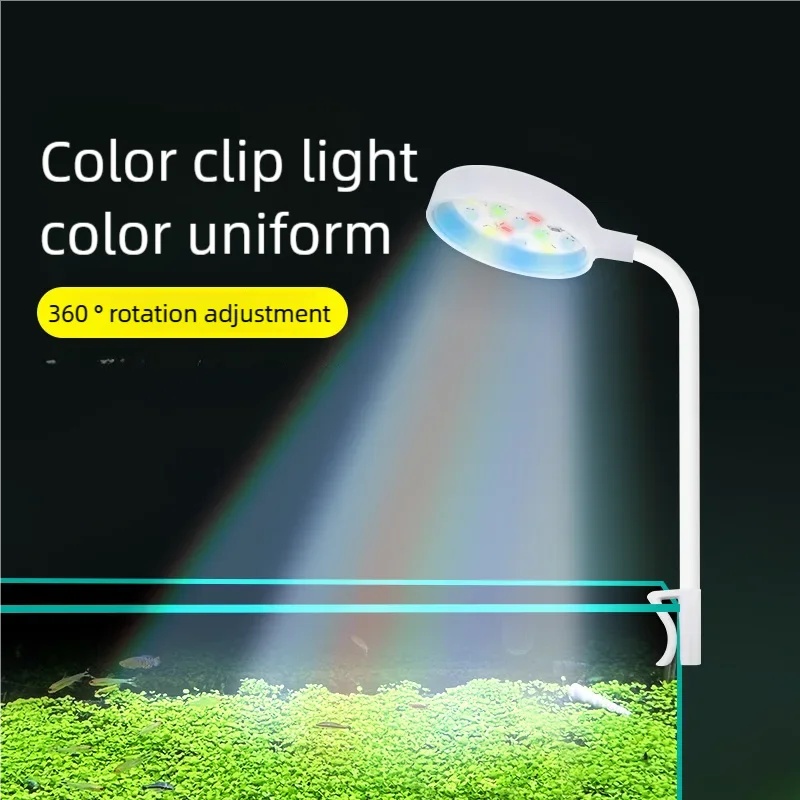 3W LED Clip-On Aquarium Light  - Aquarium Plant Growing ulasan dan harga