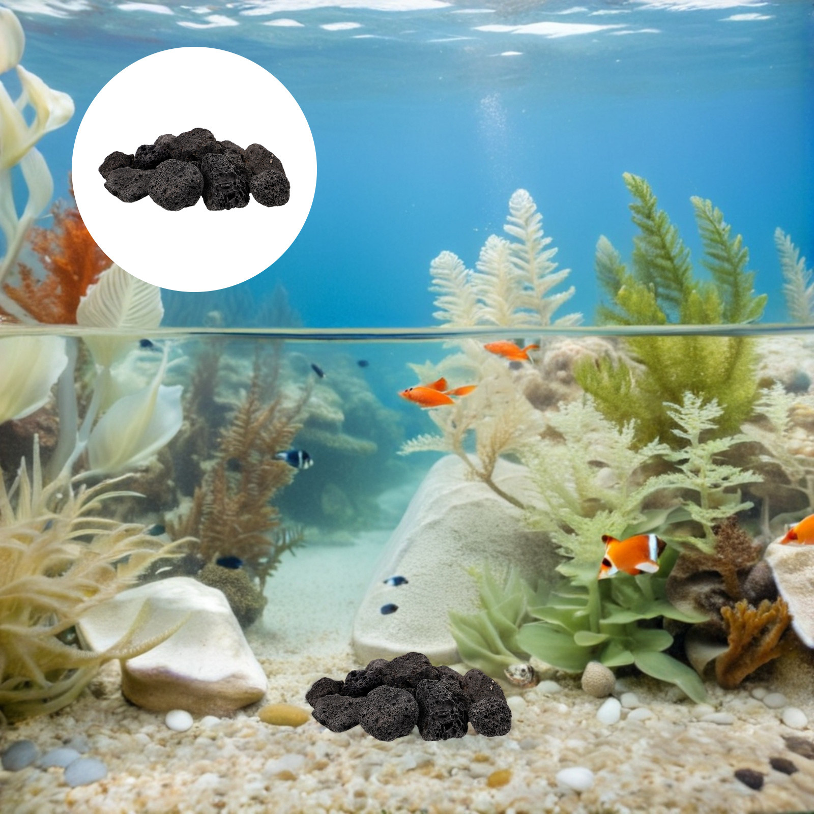 1Pack Volcanic Stone Decoratio - Planted Aquarium With Rocks ulasan dan harga