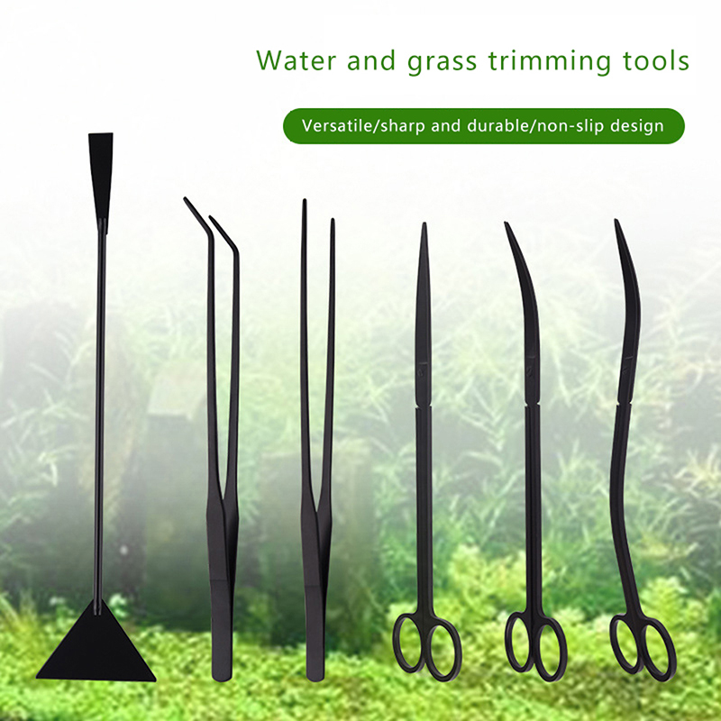 4/5/6PCS Stainless Steel Aquar - Planted Aquarium Tool Kit ulasan dan harga